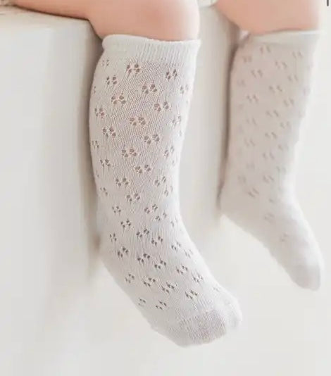 Knit over the knee socks