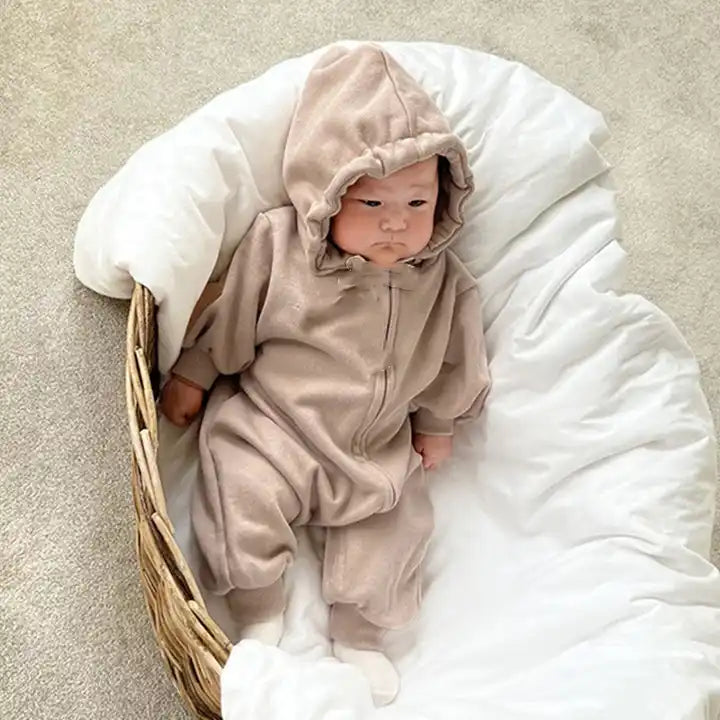 Hooded everyday zip up jumpsuit