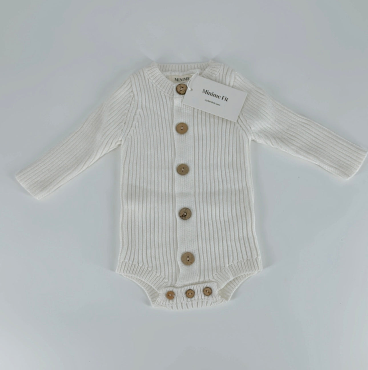 Knit cozy long sleeve playsuit