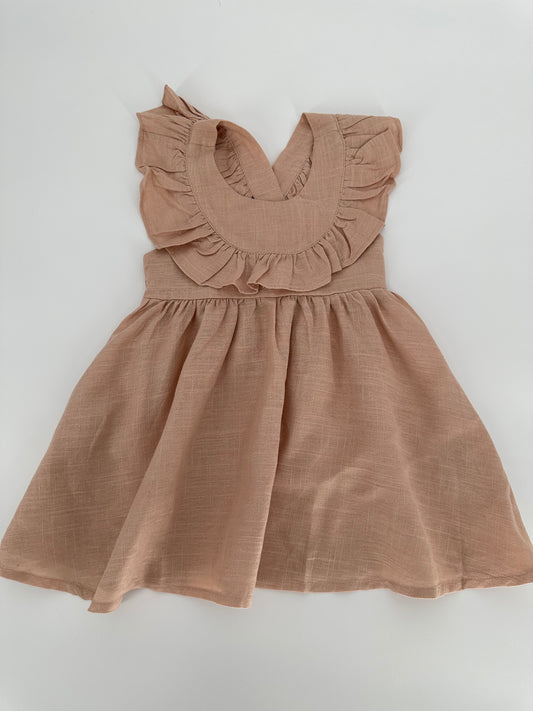 Darling linen ruffles dress