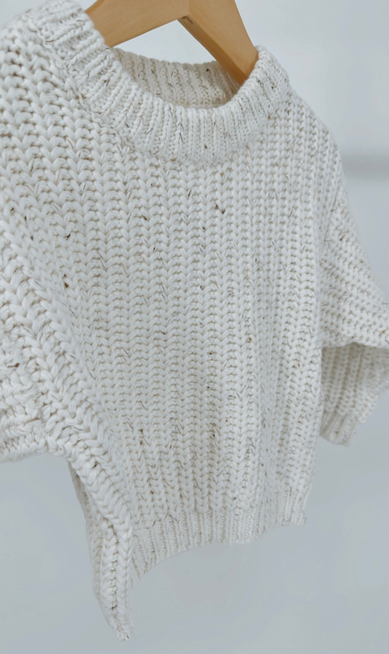 Chunky knit pullover sweater