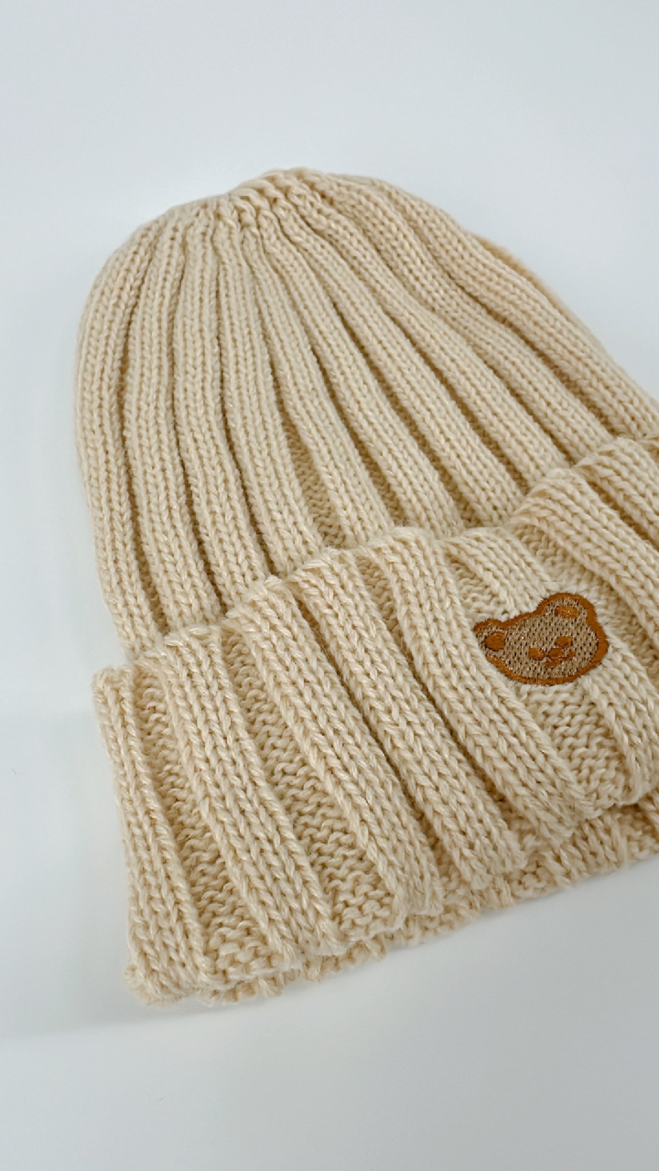 Beary cute knit beanie