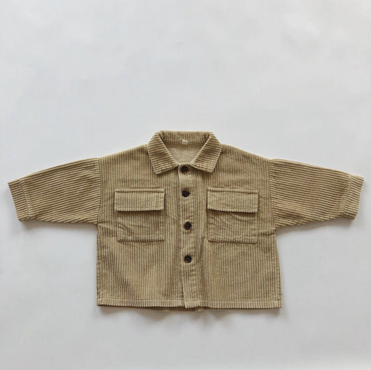 Corduroy button up jacket