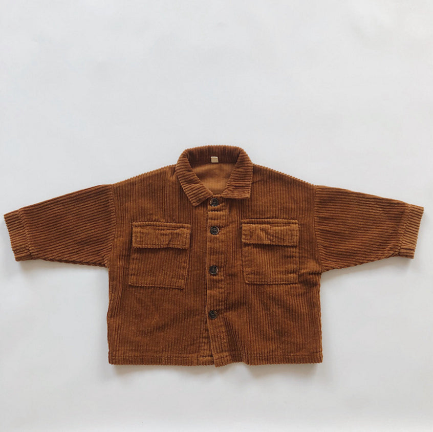 Corduroy button up jacket