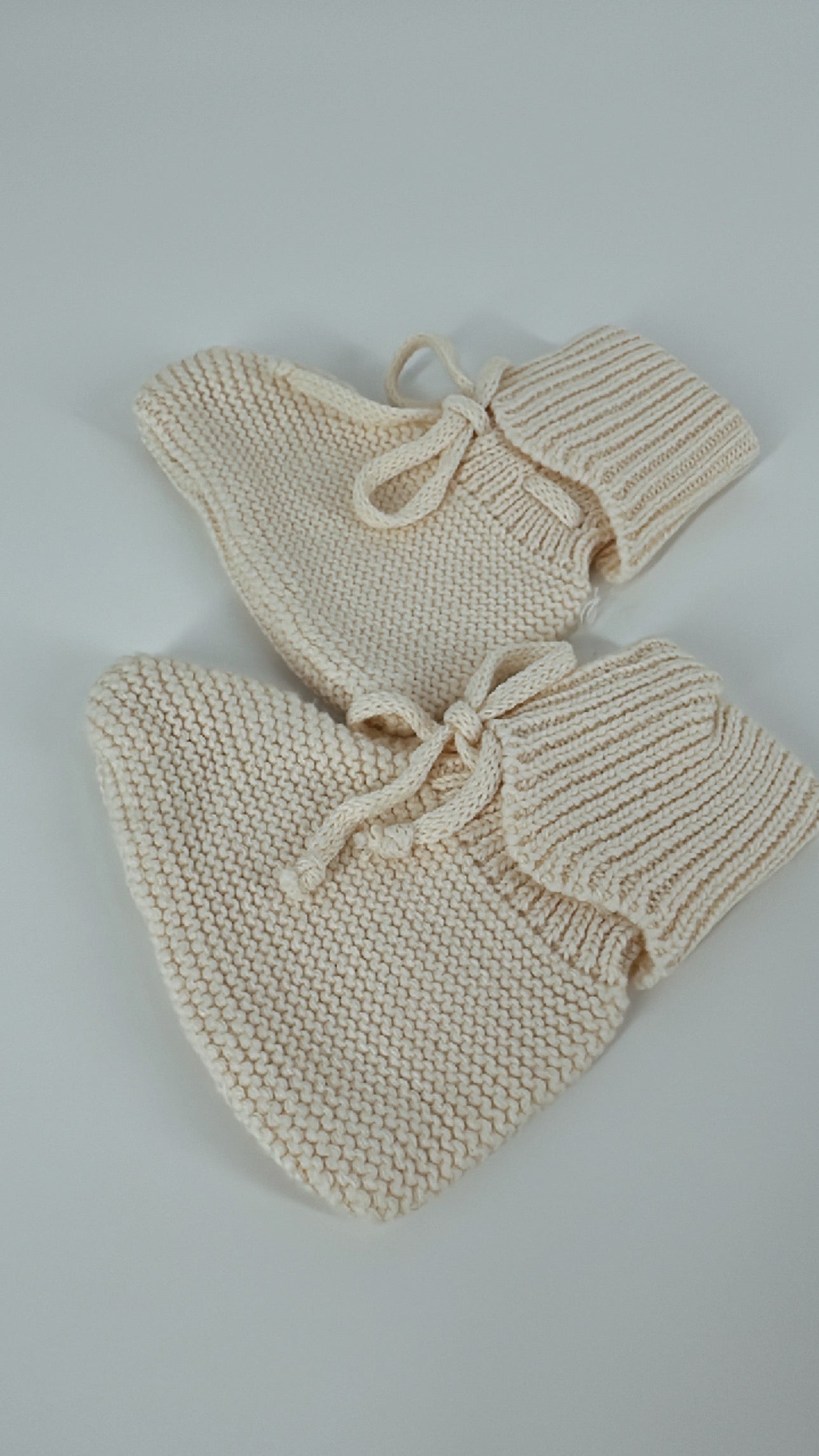 Knit booties