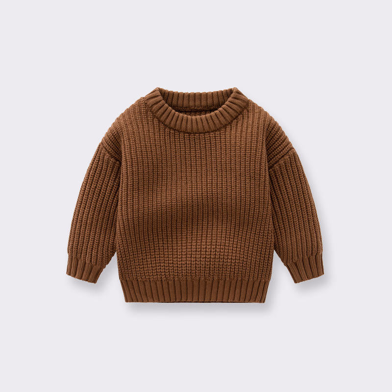 Everyday crew neck knit sweater