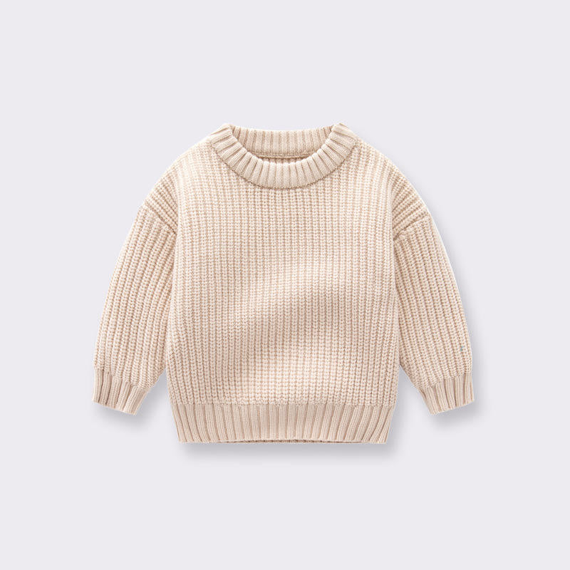 Everyday crew neck knit sweater