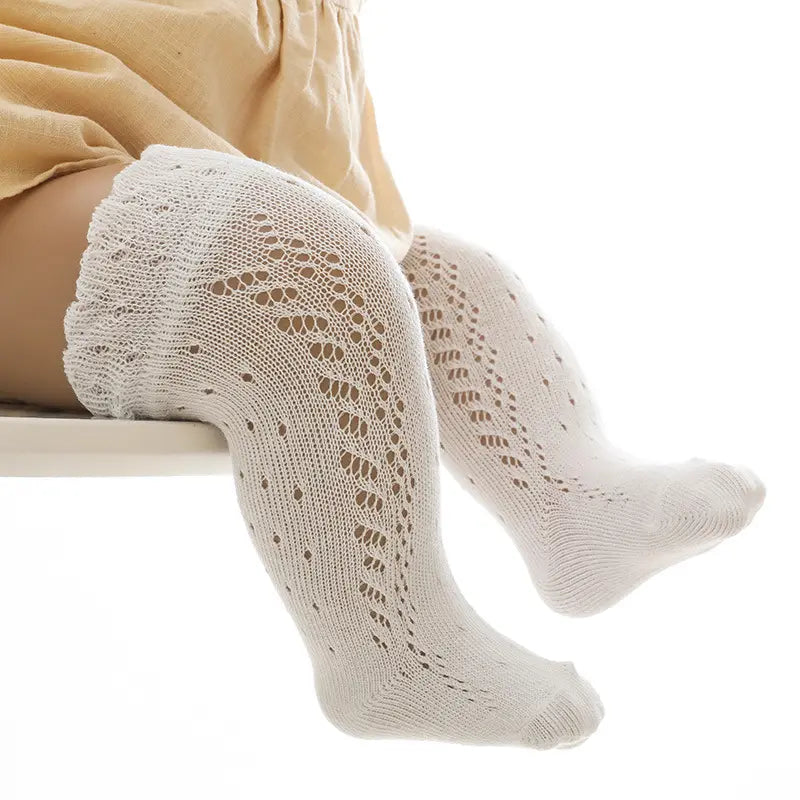 Knit over the knee socks